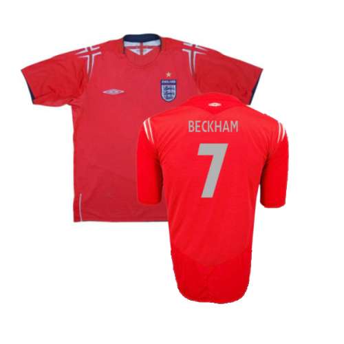 England 2004-06 Away (Excellent) (Beckham 7)