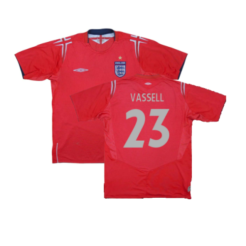 England 2004-06 Away Shirt (XL) (Excellent) (Vassell 23)