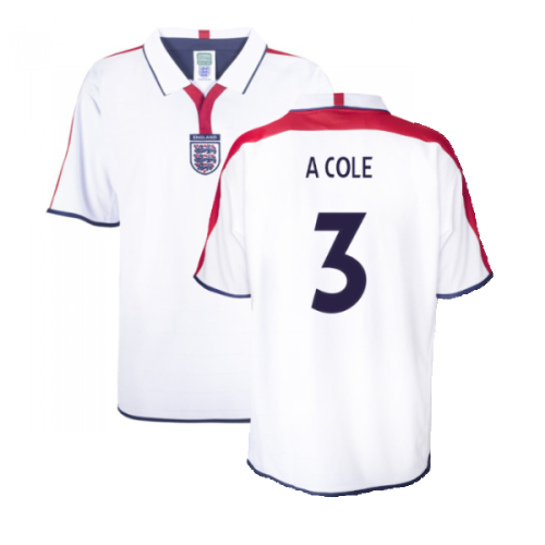 England 2004 Retro Football Shirt (A Cole 3)