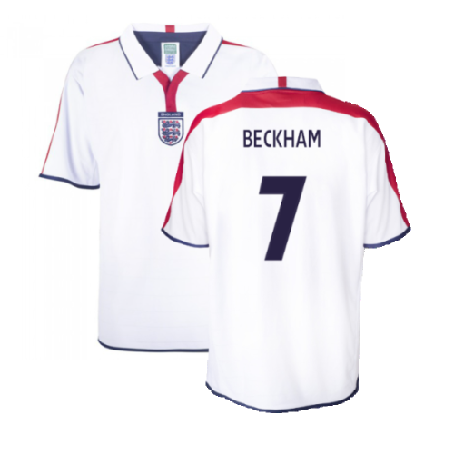 England 2004 Retro Football Shirt (Beckham 7)