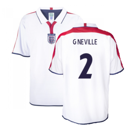 England 2004 Retro Football Shirt (G Neville 2)