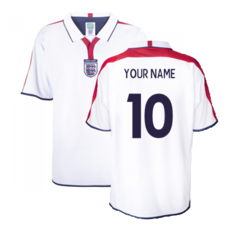 England 2004 Retro Football Shirt (Your Name)