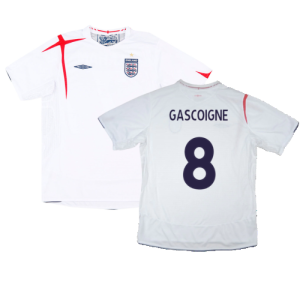 England 2005-07 Home Shirt (XL) (Excellent) (GASCOIGNE 8)