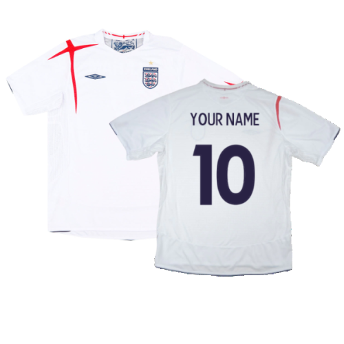 England 2005-07 Home Shirt (XL) (Mint) (Your Name)