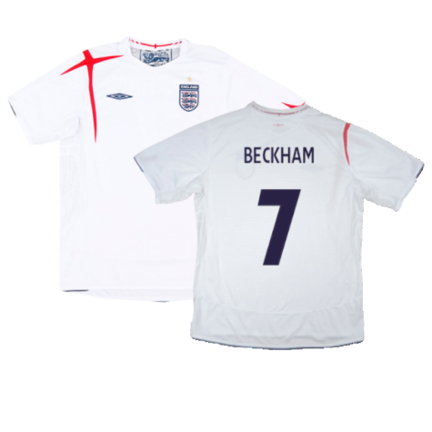 England 2005-07 Home (XL) (Very Good) (BECKHAM 7)