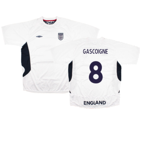 England 2005-07 Umbro Training Shirt (L) (Mint) (GASCOIGNE 8)