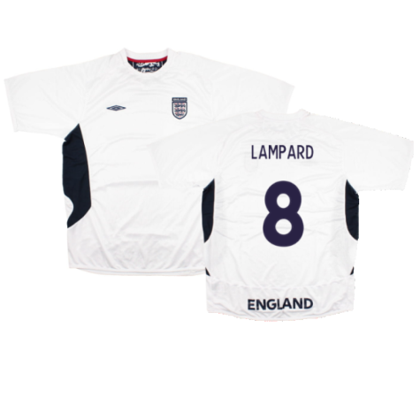 England 2005-07 Umbro Training Shirt (L) (Mint) (LAMPARD 8)