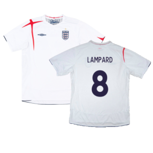 England 2005-2007 Home Shirt (XXL) (Excellent) (LAMPARD 8) England 2005-2007 Home Shirt (XXL) (Excellent) (LAMPARD 8)