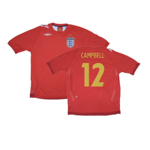 England 2006-08 Away Shirt (M) (Excellent) (CAMPBELL 12)