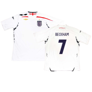 England 2007-09 Home Shirt (XL) (Excellent) (BECKHAM 7) England 2007-09 Home Shirt (XL) (Excellent) (BECKHAM 7)