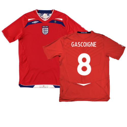 England 2008-10 Away Shirt (M) (Excellent) (GASCOIGNE 8)