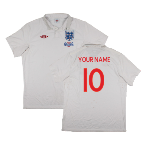 England 2009-10 World Cup Home shirt (XL) (Very Good) (Your Name)