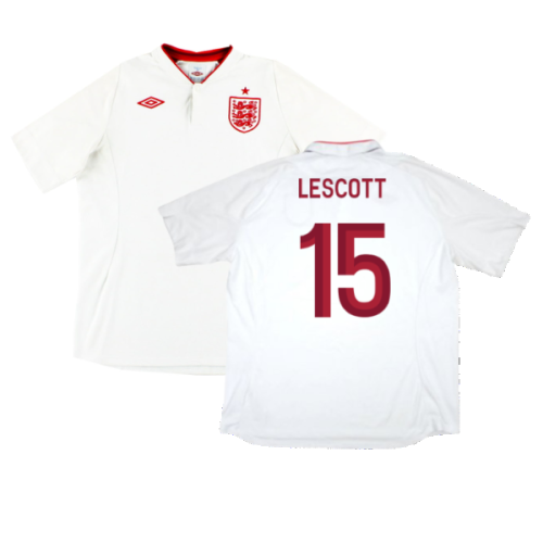 England 2012-13 Home Shirt (Good) (Lescott 15)