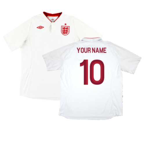 England 2012-13 Home Shirt (Good) (Your Name)