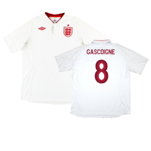 England 2012-13 Home Shirt (Mint) (Gascoigne 8)