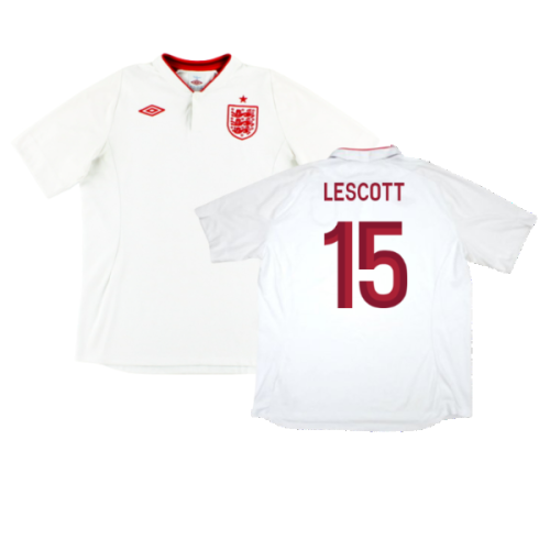 England 2012-13 Home (XXXL) (Very Good) (Lescott 15)