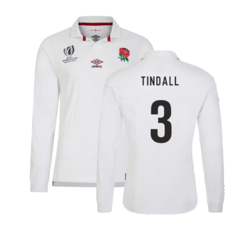 England 2023 RWC Home LS Classic Rugby Shirt (Tindall 3)