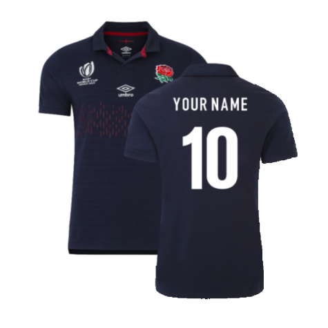 England Rugby 2023 RWC Alternate Classic Jersey - Kids (Your Name)