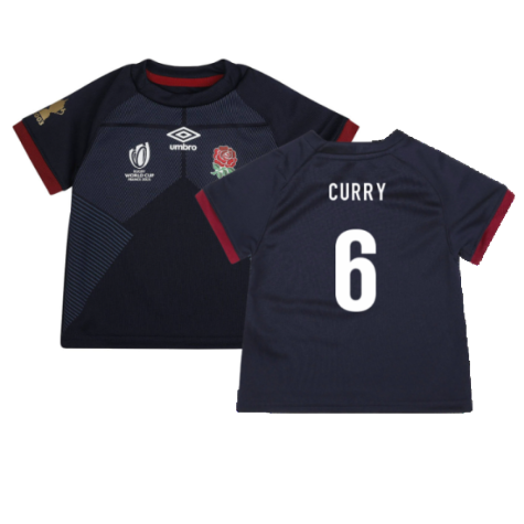 England RWC 2023 Alternate Replica Rugby Baby Shirt (Curry 6)