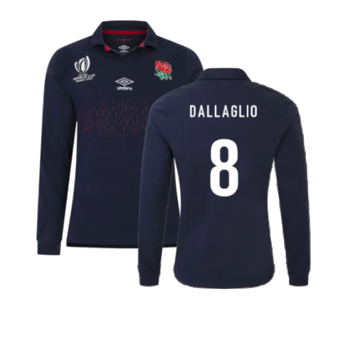 England RWC 2023 Alternate Rugby LS Classic Shirt (Dallaglio 8)