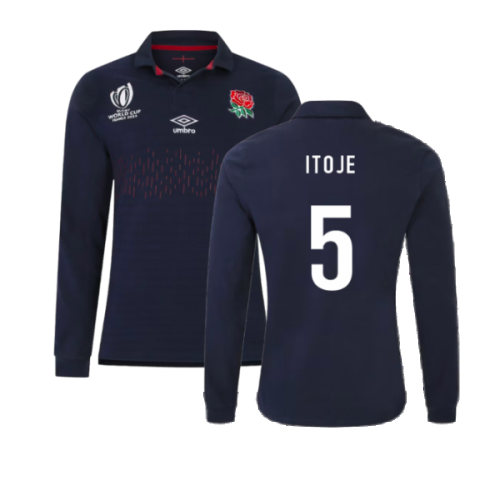 England RWC 2023 Alternate Rugby LS Classic Shirt (Itoje 5)