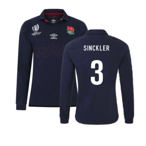 England RWC 2023 Alternate Rugby LS Classic Shirt (Sinckler 3)