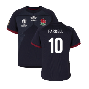 England RWC 2023 Alternate Rugby Replica Infant Shirt (Farrell 10)