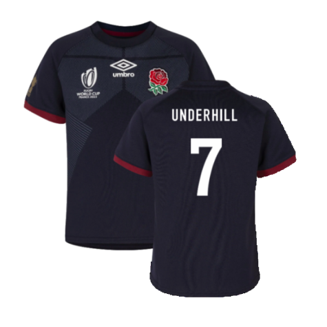 England RWC 2023 Alternate Rugby Replica Infant Shirt (Underhill 7)