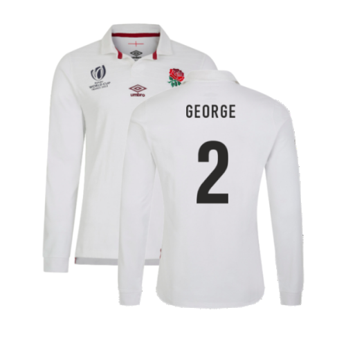 England RWC 2023 Home LS Classic Jersey (Kids) (George 2)