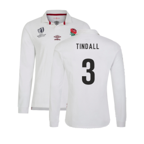 England RWC 2023 Home LS Classic Jersey (Kids) (Tindall 3)