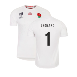 England RWC 2023 Home Pro Rugby Jersey (Leonard 1)