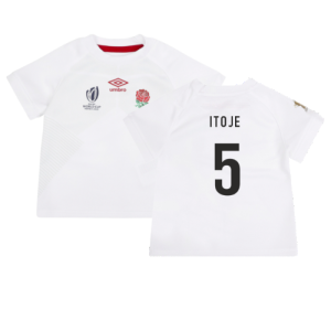 England RWC 2023 Home Replica Rugby Baby Kit (Itoje 5)