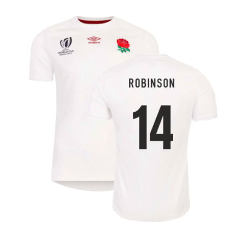 England RWC 2023 Home Replica Rugby Shirt (Robinson 14)