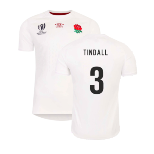 England RWC 2023 Home Replica Rugby Shirt (Tindall 3)