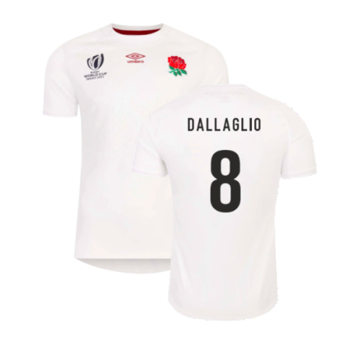 England RWC 2023 Home Rugby Jersey (Kids) (Dallaglio 8)