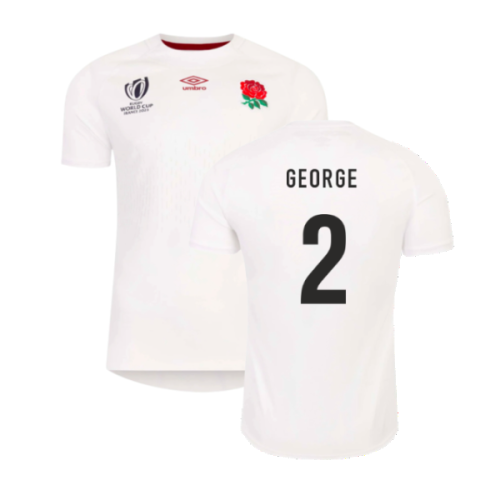 England RWC 2023 Home Rugby Jersey (Kids) (George 2)