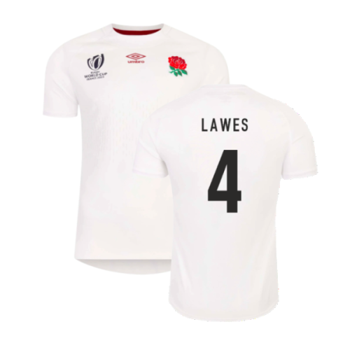 England RWC 2023 Home Rugby Jersey (Kids) (Lawes 4)