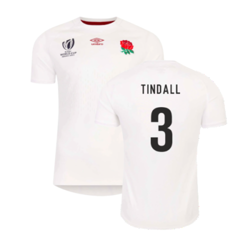 England RWC 2023 Home Rugby Jersey (Kids) (Tindall 3)