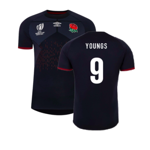 England RWC 2023 Rugby Alternate Jersey (Youngs 9)