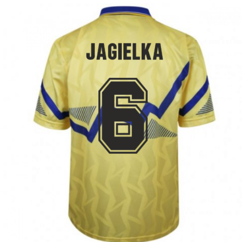 Everton 1990 Away Retro Football Shirt (JAGIELKA 6)