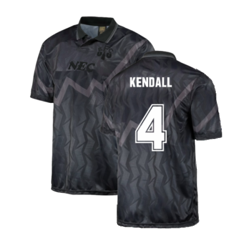 Everton 1990 Black Out Retro Football Shirt (KENDALL 4)