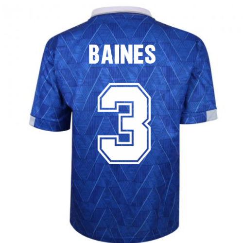 Everton 1990 Home Retro Football Shirt (BAINES 3)