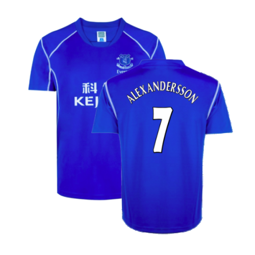 Everton 2002 Retro Home Shirt (Alexandersson 7)