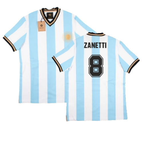 False Nein Argentina Home Vintage Shirt (ZANETTI 8)