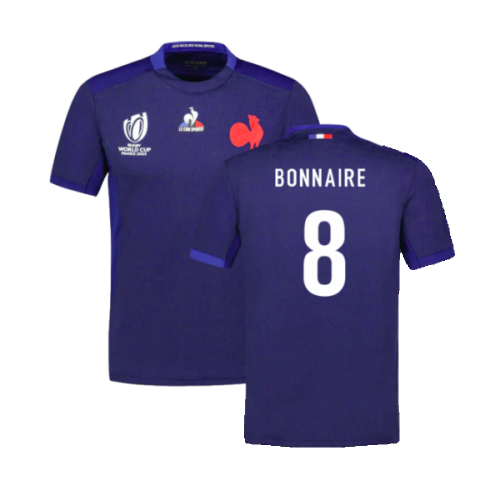 France RWC 2023 Home Rugby Shirt (Bonnaire 8)