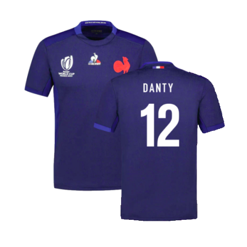 France RWC 2023 Home Rugby Shirt (Danty 12)