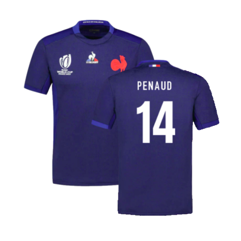 France RWC 2023 Home Rugby Shirt (Penaud 14)