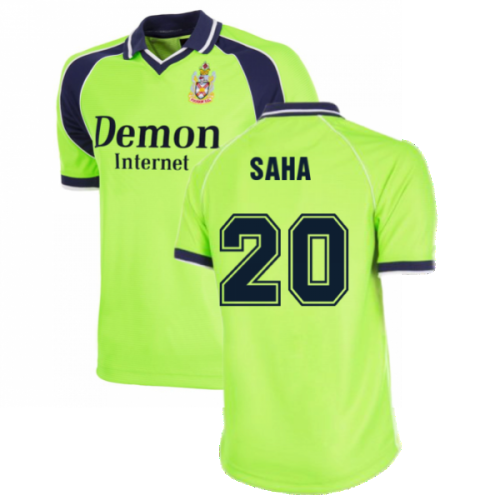 Fulham FC 1999 - 2000 Away Retro Football Shirt (Saha 20)