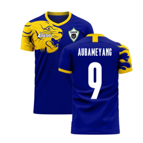 Gabon 2024-2025 Away Concept Football Kit (Libero) (AUBAMEYANG 9)