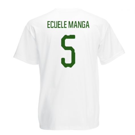 Gabon Core Football Country T-Shirt (White) (Ecuele Manga 5)